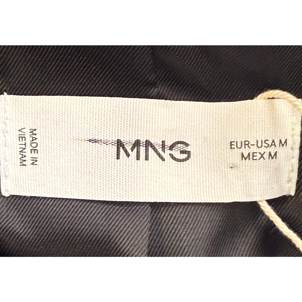 NEW MANGO MNG BLACK DOUBLE BREASTED GOLD BUTTONS SUIT BLAZER JACKET SZ M - Picture 9 of 11